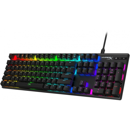 HyperX Alloy Origins - Keyboard - backlit - USB-C - QWERTY - US - key switch: HyperX Blue - black - 2