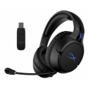 HyperX Cloud Flight Gaming - Headset - full size - 2.4 GHz - wireless - 3.5 mm jack - black, blue - for Sony PlayStation 4, Sony PlayStation 5