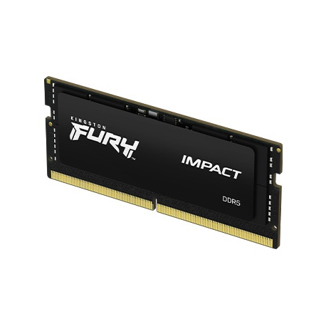Kingston FURY Impact - DDR5 - kit - 32 GB: 2 x 16 GB - SO-DIMM 262-pin - 4800 MHz / PC5-38400 - CL38 - 1.1 V - unbuffered - on-die ECC - 0