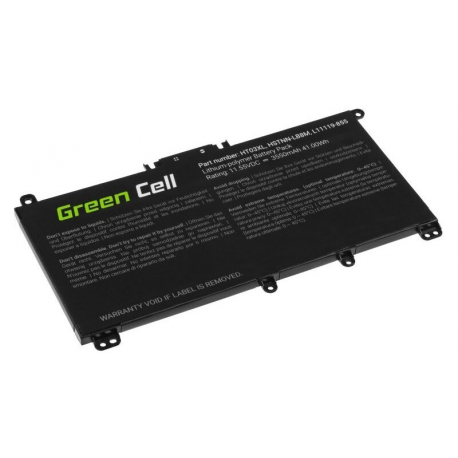 Green Cell - Laptop battery (equivalent to: HP HT03XL) - lithium polymer - 3-cell - 3550 mAh - black - for HP 240 G7, 245 G7, 250 G7, 255 G7 - 4
