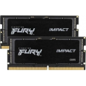 Kingston FURY Impact - DDR5 - kit - 64 GB: 2 x 32 GB - SO-DIMM 262-pin - 4800 MHz / PC5-38400 - CL38 - 1.1 V - unbuffered - on-die ECC