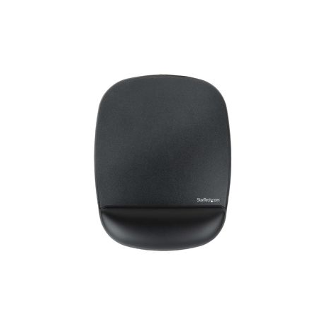 StarTech.com Mouse Pad with Hand rest, 6.7x7.1x 0.8in (17x18x2cm), Ergonomic Mouse Pad with Wrist Support, Desk Wrist Pad w /  Non-Slip PU Base, Cushioned Gel Mouse Pad w /  Palm Rest - Mouse pad with wrist pillow - black - TAA Compliant - 1