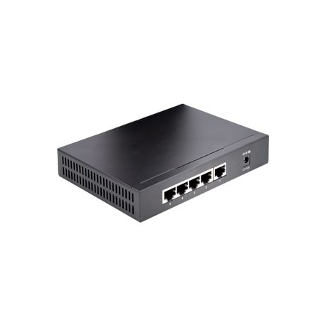 StarTech.com Unmanaged 2.5G Switch, 5 Port Gigabit Switch, 2.5GBASE-T Unmanaged Ethernet Switch, Network Switch, Desk / Wall Mount, Backwards Compatible w /  10 / 100 / 1000Mbps devices - 2.5 Gb Network Switch (DS52000) - Switch - unmanaged - 5 x 10 / 100 / 1000 / 2.5G - desktop, wall-mountable - DC power - 1