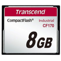 Transcend Industrial - Flash memory card - 8 GB - 170x - CompactFlash