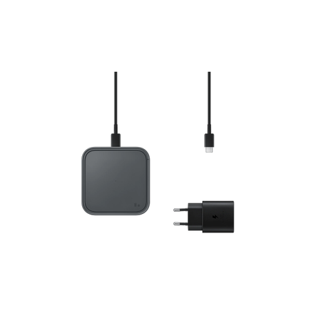 Samsung EP-P2400 - Wireless charging pad - 15 Watt - 2.77 A - AFC - dark grey - 0