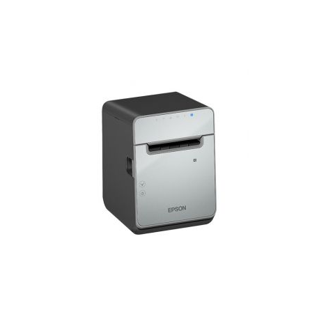 Epson TM L100 (121) - Receipt printer - thermal line - Roll (8 cm) - 203 x 203 dpi - up to 170 mm / sec - USB 2.0, Gigabit LAN, Bluetooth, USB 2.0 host - black - 0