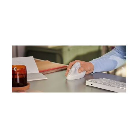 Logitech Lift Vertical Ergonomic Mouse - Vertical mouse - ergonomic - left-handed - optical - 6 buttons - wireless - Bluetooth, 2.4 GHz - Logitech Logi Bolt USB receiver - graphite - 11