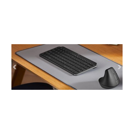 Logitech Lift Vertical Ergonomic Mouse - Vertical mouse - ergonomic - left-handed - optical - 6 buttons - wireless - Bluetooth, 2.4 GHz - Logitech Logi Bolt USB receiver - graphite - 25