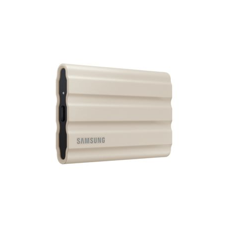 Samsung T7 Shield MU-PE1T0K - Solid state drive - encrypted - 1 TB - external (portable) - USB 3.2 Gen 2 (USB-C connector) - 256-bit AES - beige - 1