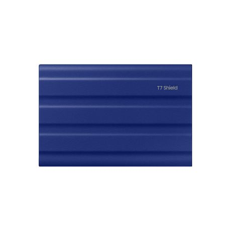 Samsung T7 Shield MU-PE2T0R - Solid state drive - encrypted - 2 TB - external (portable) - USB 3.2 Gen 2 (USB-C connector) - 256-bit AES - blue - 3