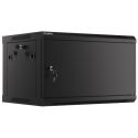 Lanberg WF01-6406-00B - Rack cabinet - wall mountable - black, RAL 9004 - 6U - 19"