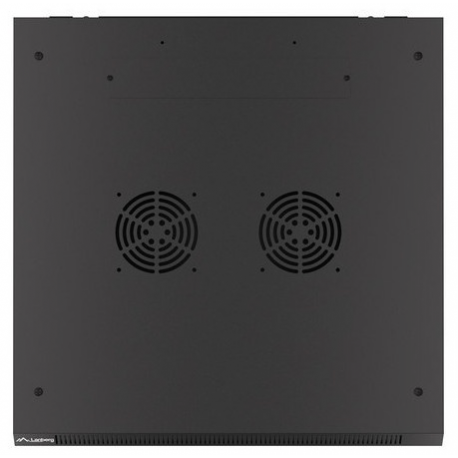 Lanberg WF01-6609-00B - Rack cabinet - wall mountable - black, RAL 9004 - 9U - 19" - 2