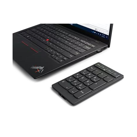 Lenovo Go Wireless Numeric Keypad - Keypad - wireless - 2.4 GHz - key switch: Scissor-Key - storm grey - retail - for ThinkCentre M70q Gen 2; ThinkPad E14 Gen 4; E15 Gen 4; ThinkStation P360; V15 - 3