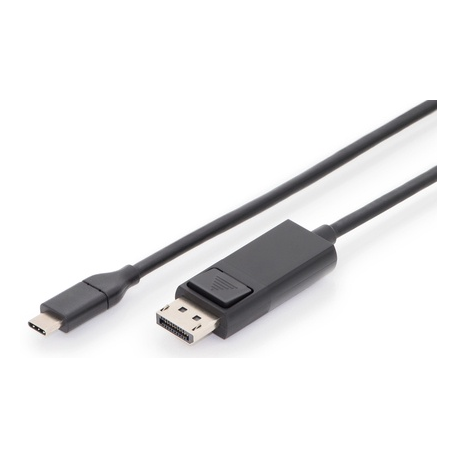 DIGITUS - DisplayPort cable - USB-C (M) to DisplayPort (M) - 2 m - 4K support - black - 0
