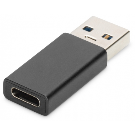 DIGITUS - USB adapter - USB-C (F) to USB (M) - USB 3.0 - 3 A - black - 1