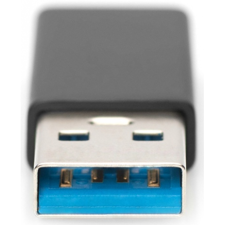 DIGITUS - USB adapter - USB-C (F) to USB (M) - USB 3.0 - 3 A - black - 4