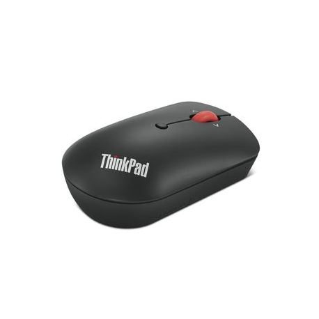 Lenovo ThinkPad Compact - Mouse - right and left-handed - optical - 4 buttons - wireless - 2.4 GHz - USB-C wireless receiver - black - OEM - for ThinkBook 14 G4+ IAP; ThinkPad E14 Gen 4; E15 Gen 4; X1 Carbon Gen 10 - 7