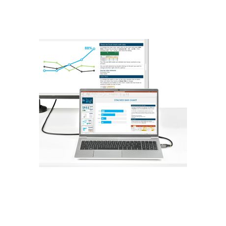 StarTech.com 6ft (2m) Premium Certified HDMI 2.0 Cable with Ethernet, High Speed Ultra HD 4K 60Hz HDMI Cable HDR10, ARC, HDMI Cord For Ultra HD Monitors, TVs, Displays, w /  TPE Jacket - Durable HDMI Video Cable (HDMMV2M) - Premium High Speed - HDMI cable with Ethernet - HDMI male to HDMI male - 2 m - shielded - grey, black - passive, 4K60Hz (3840 x 2160) support - 3