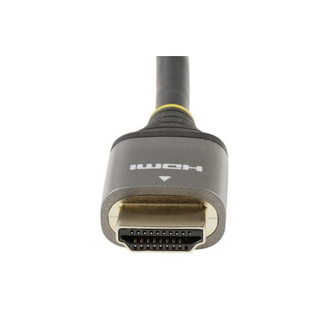 StarTech.com 6ft (2m) Premium Certified HDMI 2.0 Cable with Ethernet, High Speed Ultra HD 4K 60Hz HDMI Cable HDR10, ARC, HDMI Cord For Ultra HD Monitors, TVs, Displays, w /  TPE Jacket - Durable HDMI Video Cable (HDMMV2M) - Premium High Speed - HDMI cable with Ethernet - HDMI male to HDMI male - 2 m - shielded - grey, black - passive, 4K60Hz (3840 x 2160) support - 4