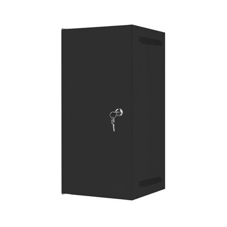 Lanberg - Rack cabinet - wall mountable - black, RAL 9004 - 12U - 10" - 0