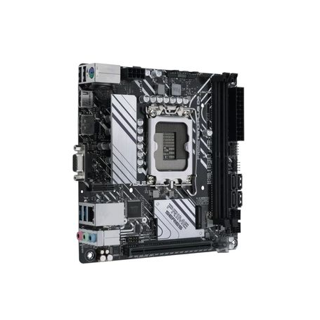 ASUS PRIME H610I-PLUS D4-CSM - Motherboard - mini ITX - LGA1700 Socket - H610 Chipset - USB 3.2 Gen 1 - Gigabit LAN - onboard graphics (CPU required) - HD Audio (8-channel) - 1