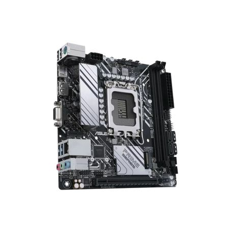 ASUS PRIME H610I-PLUS D4-CSM - Motherboard - mini ITX - LGA1700 Socket - H610 Chipset - USB 3.2 Gen 1 - Gigabit LAN - onboard graphics (CPU required) - HD Audio (8-channel) - 2