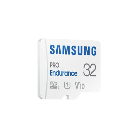 Samsung PRO Endurance MB-MJ32KA - Flash memory card (microSDHC to SD adapter included) - 32 GB - Video Class V10  /  UHS-I U1  /  Class10 - microSDHC UHS-I - white - 2