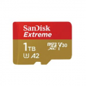 SanDisk Extreme - Flash memory card (microSDXC to SD adapter included) - 1 TB - A2 / Video Class V30 / UHS-I U3 / Class10 - microSDXC UHS-I