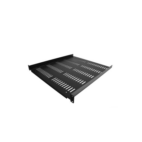 StarTech.com 1U Server Rack Shelf - Universal Vented Rack Mount Cantilever Tray for 19" Network Equipment Rack & Cabinet - Durable Design - Weight Capacity 55lb / 25kg - 20" Deep Shelf, Black(SHELF-1U-20-FIXED-V) - Rack shelf - black - 1U - 19" - 0