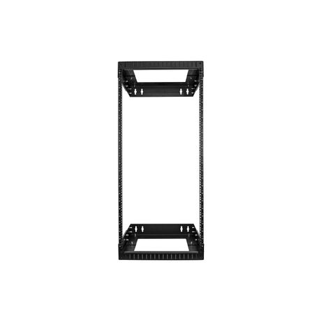 StarTech.com 24U 19" Wall Mount Network Rack, Adjustable Depth 12-20" 2 Post Open Frame Server Room Rack for AV / Data /  IT Communication / Computer Equipment / Switch with Cage Nuts & Screws - 24U Adjustable Rack (RACK-24U-20-WALL-OA) - Rack open frame - 2-post - wall mountable - black - 24U - 19" - 2