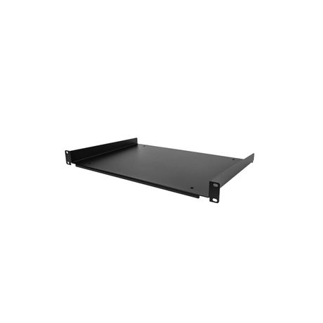 StarTech.com 1U Fixed Server Rack Mount Shelf, 12in Deep Steel Universal Cantilever Tray for 19" AV / Data / Network Equipment Rack with Cage Nuts & Screws, 55lbs Weight Capacity, 12" Deep - 1U Network Rack Shelf (SHELF-1U-12-FIXED-S) - Rack shelf - 1U - 19" - 0