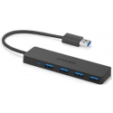 Anker Ultra Slim - Hub - 4 x SuperSpeed USB 3.0 - desktop