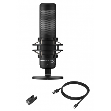 HyperX QuadCast S - Microphone - USB - grey, black - 3