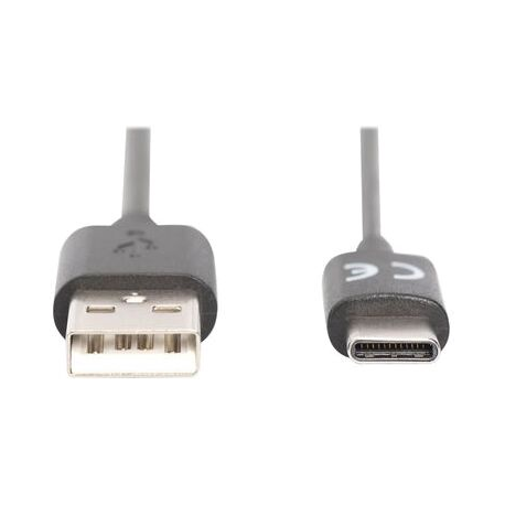 DIGITUS - USB cable - USB (M) to USB-C (M) - USB 2.0 - 3 A - 1.8 m - Power Delivery support - black - 1
