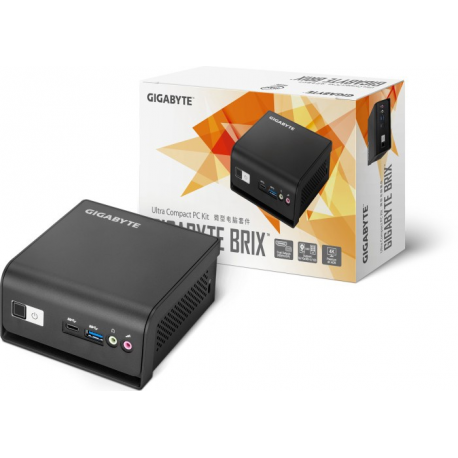 Gigabyte BRIX GB-BMCE-5105 (rev. 1.0) - Barebone - ultra compact mini PC - 1 x Celeron N5105 / 2 GHz - RAM 0 GB - UHD Graphics 605 - GigE - WLAN: 802.11a/b/g/n/ac, Bluetooth 4.2 - 6