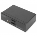 DIGITUS DS-12870 - KVM / audio / USB switch - 2 x KVM / audio / USB - 1 local user - desktop
