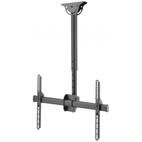 DIGITUS DA-90421 - Mounting kit (ceiling mount, telescopic pole, VESA mount bracket) - for LCD display /  curved LCD display - steel - black - screen size: 37"-70" - 0