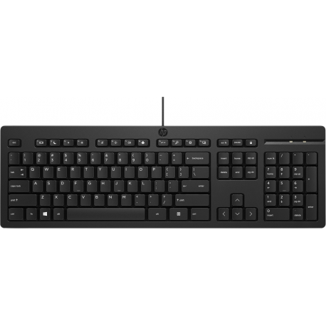 HP 125 - Keyboard - USB - QWERTY - English - for HP 295 G8; Chromebook 11MK G9; Chromebook x360; EliteDesk 80X G8 - 0