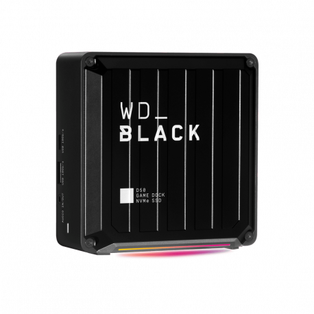 WD_BLACK D50 Game Dock WDBA3U0010BBK - Docking station - Thunderbolt 3 - DP, Thunderbolt - HDD 1 TB - GigE - EMEA - 5