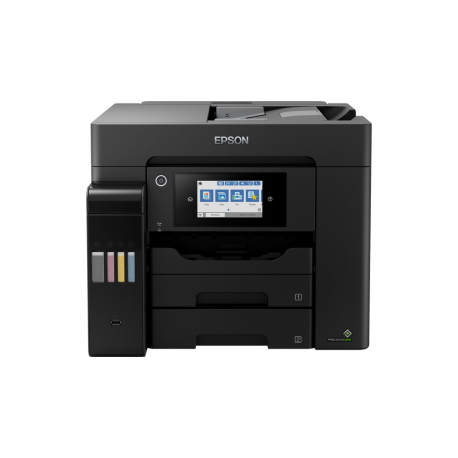 Epson EcoTank L6570 - Multifunction printer - colour - ink-jet - A4 (210 x 297 mm), Legal (216 x 356 mm) (original) - A4 / Legal (media) - up to 25 ppm (printing) - 550 sheets - 33.6 Kbps - USB 2.0, Gigabit LAN, USB 2.0 host, Wi-Fi(ac) - black - 1