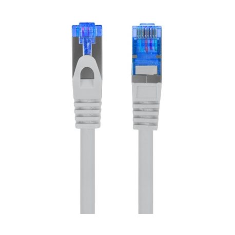 Lanberg - Patch cable - RJ-45 (M) to RJ-45 (M) - 3 m - S / FTP - CAT 6a - molded, snagless - grey, RAL 7035 - 2