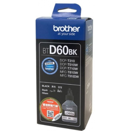 Brother BTD60BK - Ultra High Yield - black - original - ink refill - for Brother DCP-T220, T310, T420, T425, T510, T520, T525, T720, T820, MFC-T4500, T910, T920 - 2