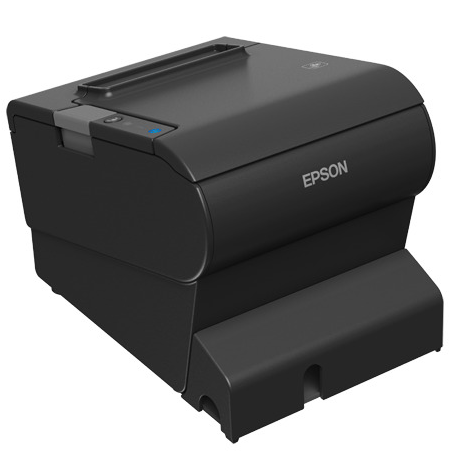 Epson TM T88VI-iHub - Receipt printer - thermal line - Roll (7.95 cm) - 180 x 180 dpi - up to 350 mm / sec - USB 2.0, LAN, serial, NFC, USB 2.0 host - cutter - black - 1