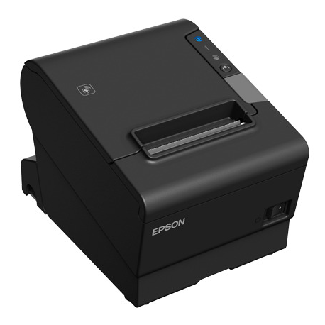 Epson TM T88VI-iHub - Receipt printer - thermal line - Roll (7.95 cm) - 180 x 180 dpi - up to 350 mm / sec - USB 2.0, LAN, serial, NFC, USB 2.0 host - cutter - black - 3