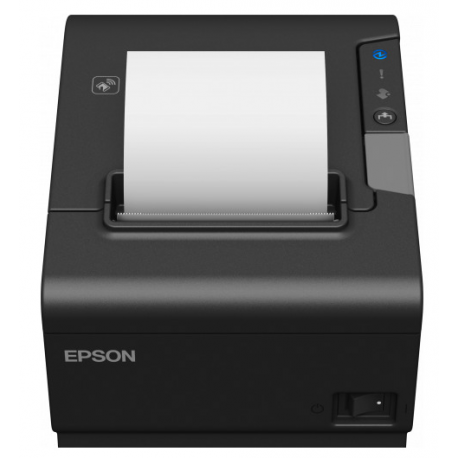 Epson TM T88VI-iHub - Receipt printer - thermal line - Roll (7.95 cm) - 180 x 180 dpi - up to 350 mm / sec - USB 2.0, LAN, serial, NFC, USB 2.0 host - cutter - black - 6