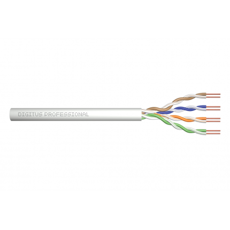 DIGITUS Professional Installation Cable - Bulk cable - 305 m - UTP - CAT 5e - IEEE 802.5 / IEEE 802.3 - riser - grey - 1