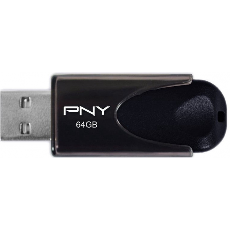 PNY Attaché 4 - USB flash drive - 64 GB - USB 2.0 - 1