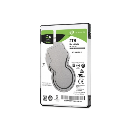 Seagate Guardian BarraCuda ST2000LM015 - Hard drive - 2 TB - internal - 2.5" - SATA 6Gb / s - 5400 rpm - buffer: 128 MB - 3