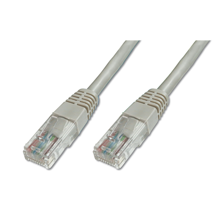 DIGITUS Ecoline - Patch cable - RJ-45 (M) to RJ-45 (M) - 10 m - UTP - CAT 5e - booted - grey - 4