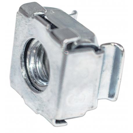 Intellinet Cage Nut Set, 50 Pack - M6 Nuts, Bolts and Washers, Suitable for Network Cabinets / Server Racks, Plastic Storage Jar, Lifetime Warranty - Rack screws, nuts and washers - 1